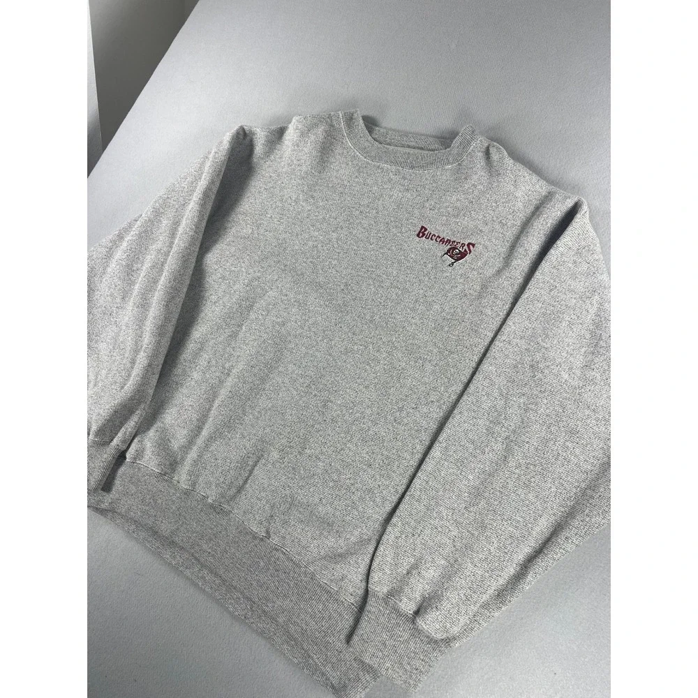 Vintage Y2K Majestic Waffle Knit Crewneck NFL Tampa Bay Buccaneers Mens Size XL